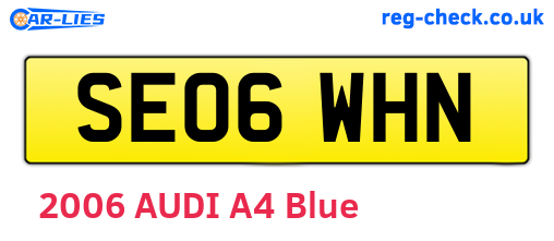 SE06WHN are the vehicle registration plates.