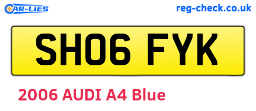 SH06FYK are the vehicle registration plates.