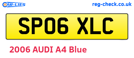 SP06XLC are the vehicle registration plates.