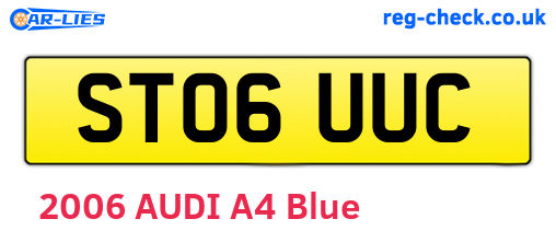 ST06UUC are the vehicle registration plates.