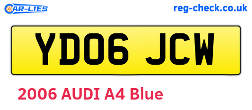 YD06JCW are the vehicle registration plates.