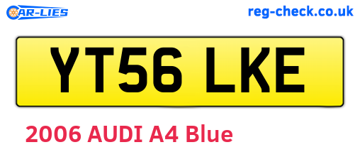 YT56LKE are the vehicle registration plates.