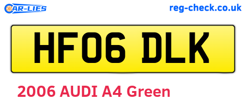 HF06DLK are the vehicle registration plates.