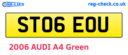 ST06EOU are the vehicle registration plates.