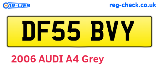 DF55BVY are the vehicle registration plates.