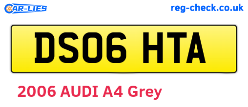 DS06HTA are the vehicle registration plates.
