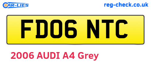 FD06NTC are the vehicle registration plates.