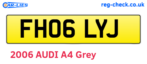 FH06LYJ are the vehicle registration plates.