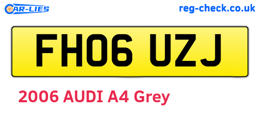 FH06UZJ are the vehicle registration plates.
