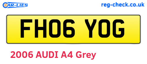 FH06YOG are the vehicle registration plates.