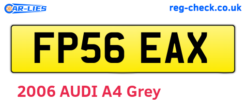 FP56EAX are the vehicle registration plates.