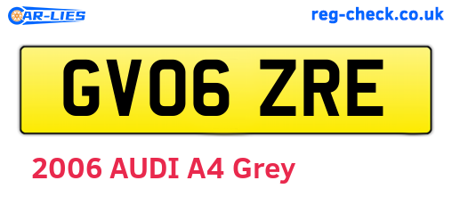 GV06ZRE are the vehicle registration plates.