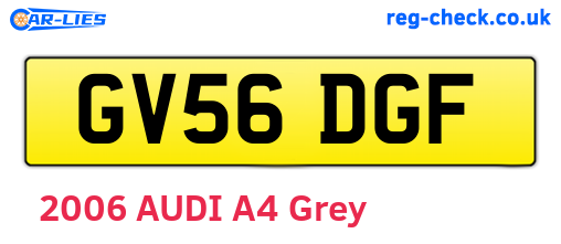 GV56DGF are the vehicle registration plates.