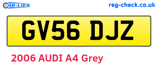GV56DJZ are the vehicle registration plates.