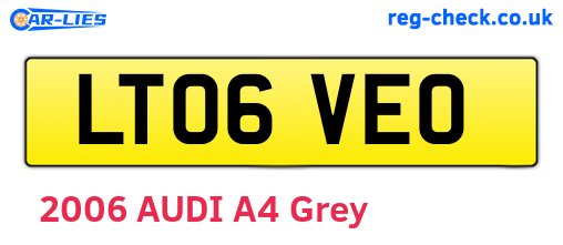 LT06VEO are the vehicle registration plates.