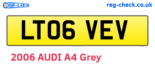 LT06VEV are the vehicle registration plates.