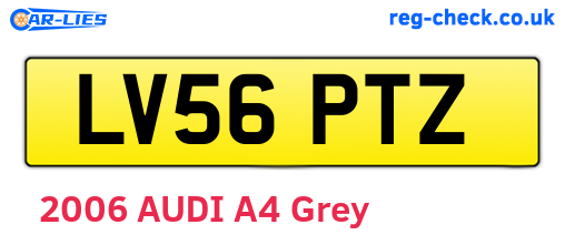LV56PTZ are the vehicle registration plates.
