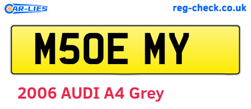 M50EMY are the vehicle registration plates.