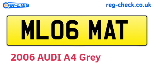 ML06MAT are the vehicle registration plates.