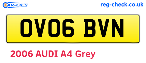 OV06BVN are the vehicle registration plates.