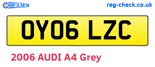 OY06LZC are the vehicle registration plates.