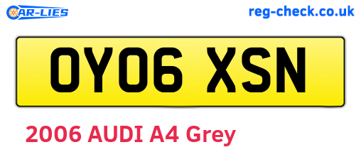 OY06XSN are the vehicle registration plates.