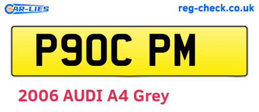 P90CPM are the vehicle registration plates.