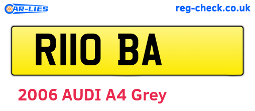 R11OBA are the vehicle registration plates.