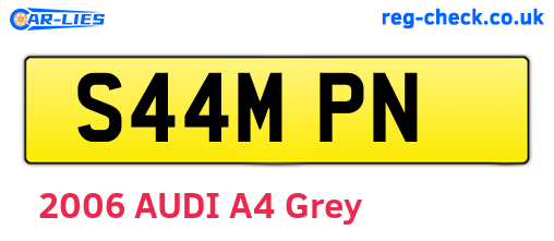 S44MPN are the vehicle registration plates.