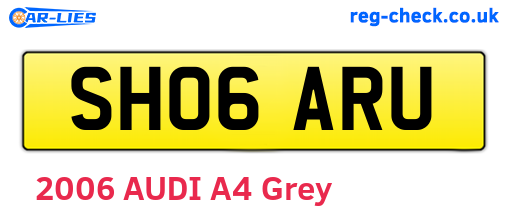 SH06ARU are the vehicle registration plates.