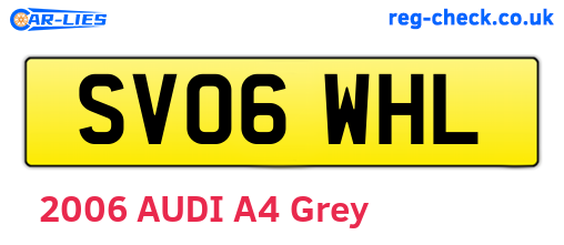SV06WHL are the vehicle registration plates.