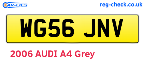 WG56JNV are the vehicle registration plates.