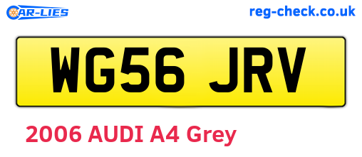 WG56JRV are the vehicle registration plates.