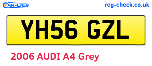 YH56GZL are the vehicle registration plates.