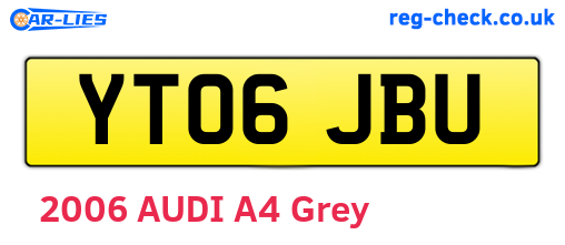 YT06JBU are the vehicle registration plates.