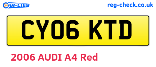 CY06KTD are the vehicle registration plates.