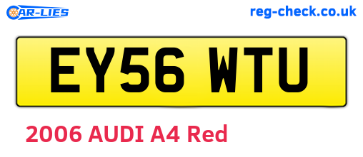 EY56WTU are the vehicle registration plates.