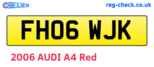 FH06WJK are the vehicle registration plates.