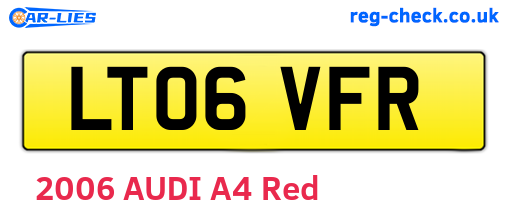 LT06VFR are the vehicle registration plates.