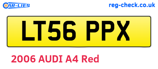 LT56PPX are the vehicle registration plates.