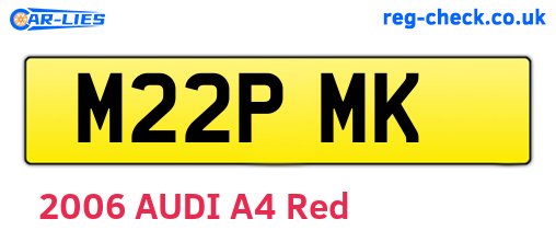 M22PMK are the vehicle registration plates.
