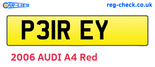 P31REY are the vehicle registration plates.