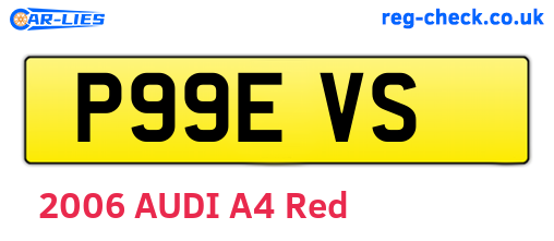 P99EVS are the vehicle registration plates.