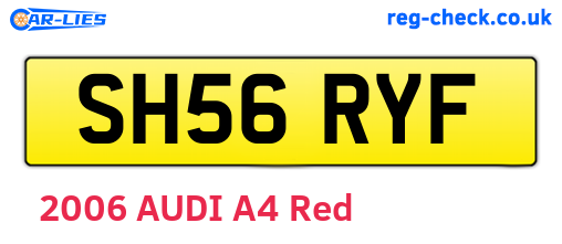 SH56RYF are the vehicle registration plates.