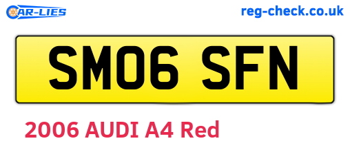 SM06SFN are the vehicle registration plates.