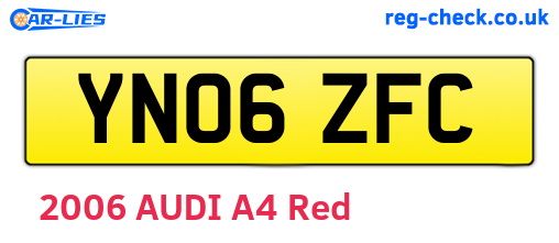YN06ZFC are the vehicle registration plates.