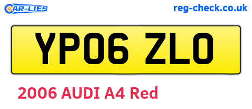 YP06ZLO are the vehicle registration plates.