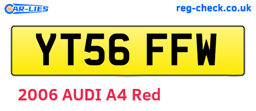 YT56FFW are the vehicle registration plates.