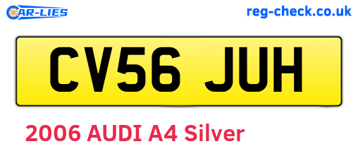 CV56JUH are the vehicle registration plates.
