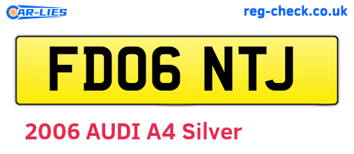 FD06NTJ are the vehicle registration plates.